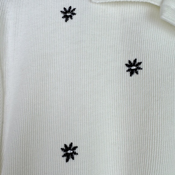 Teddi Vintage 90's Floral Polo Top - Picture 8 of 8